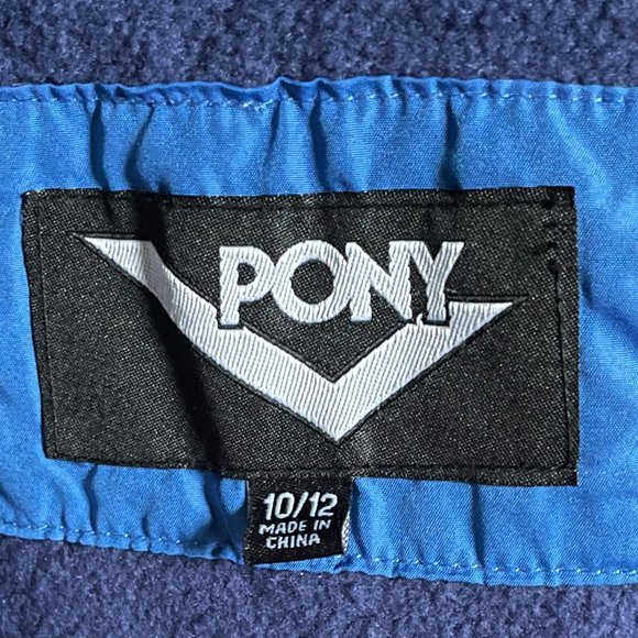 Pony Boys Hooded Color Blocked Puffer Jacket Size Large 10/12 - Picture 6 of 6